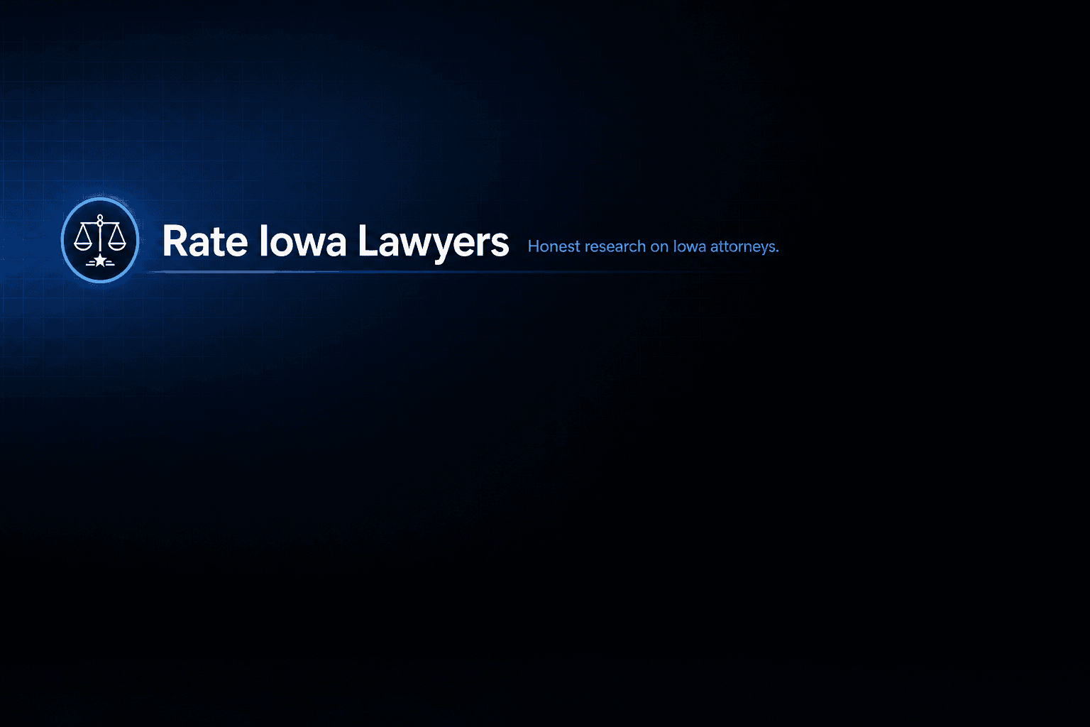 RateIowaLawyers.com LinkedIn banner — press kit preview